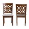 Baxton Studio Abigail Modern Grey Fabric and Walnut Brown Finished Wood 2-Piece Dining Chair Set 230-2PC-13214-ZORO - alternate 4